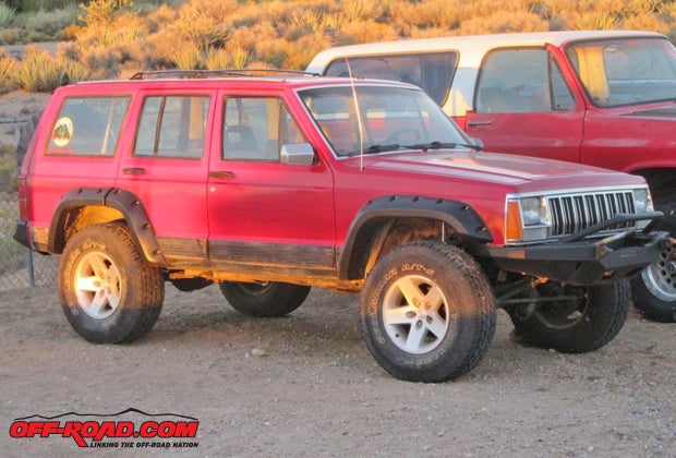 The Rugged Ridge fender flares can be painted and give the Cherokee a great look, while being able to handle whatever the trail may throw at them.