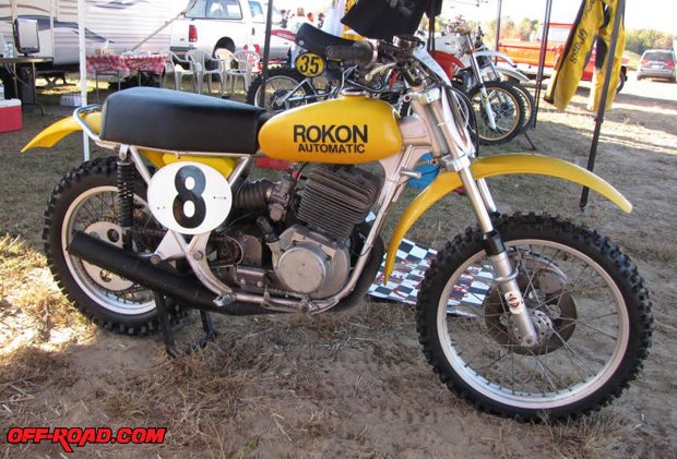 When George Canellos brought his 74 Rokon to a VMX race at Gopher Dunes in 2009 his bike was the center of attention in the pits.