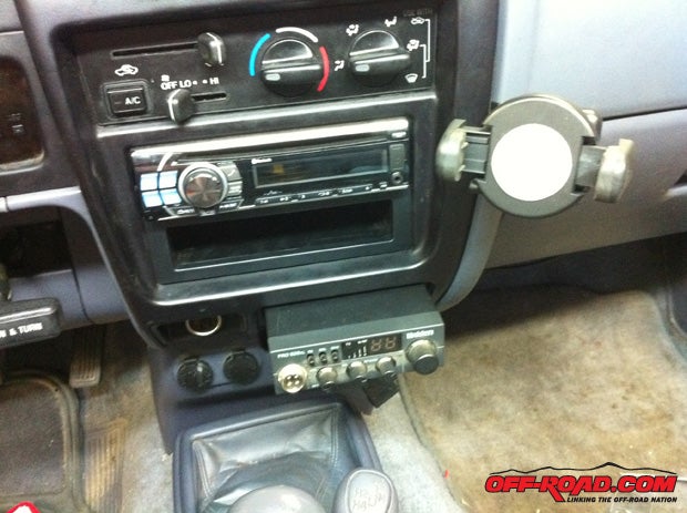 We purchased a new Alpine head unit with built-in Bluetooth and iPod connection.