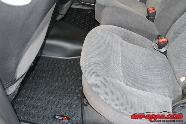 The one-piece rear liners fit like a glove, offering complete protection for the footwell flooring. 