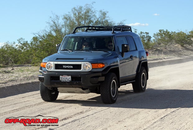Whether on fire roads or soft sand where four-wheel drive is a must, the FJ really shines off the highway. 